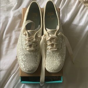 NIB Kate spade glitter keds